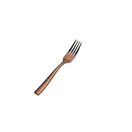 Bon Chef Manhattan, Salad/Dessert Fork, Mirror Finish, 18/10, 6.75" - Rose Gold , set of 12 S3007RG